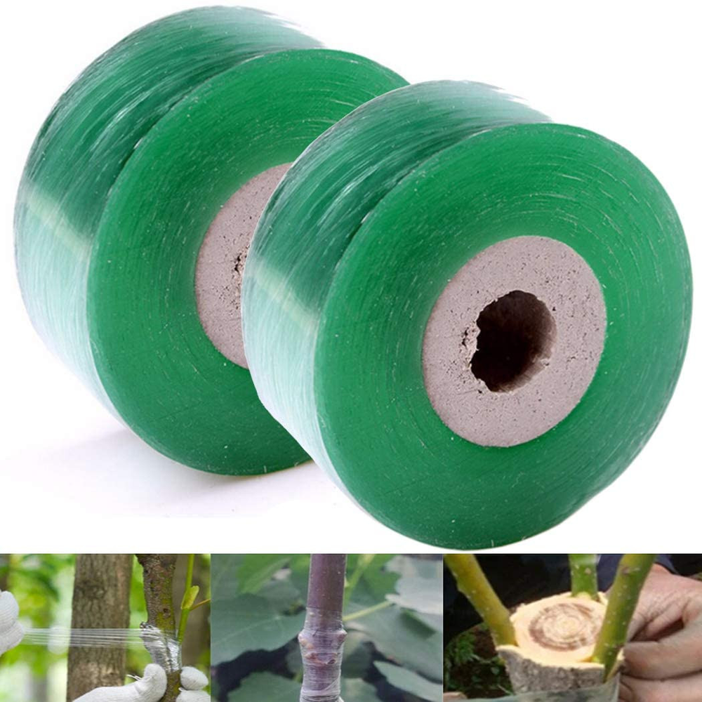100M Grafting Tape Garden Tree Seedling Self-adhesive Stretchable Pruning 2pcs