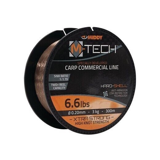 MIDDY - "M-TECH" COMMERCIAL LINE 300m (WITH HARD-SHELL TECHNOLOGY) 5.2 LB