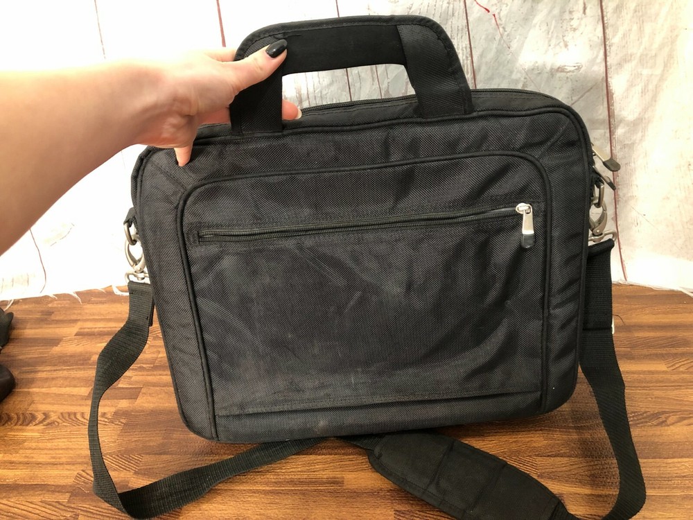 Dell Laptop Computer Briefcase Messenger Bag Shoulder Strap Black