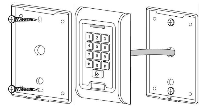 Metal Case Standalone Access Control Waterproof IP68 RFID EM Reader Keypad