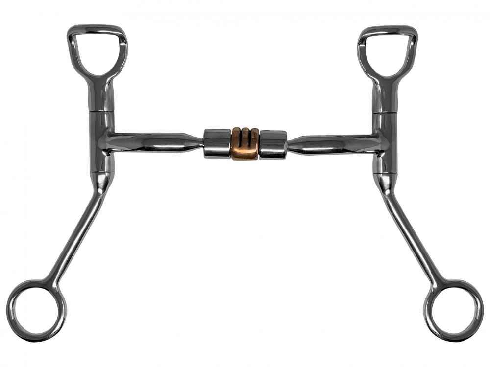 Showman Western Shank Bit w/ Copper Roller