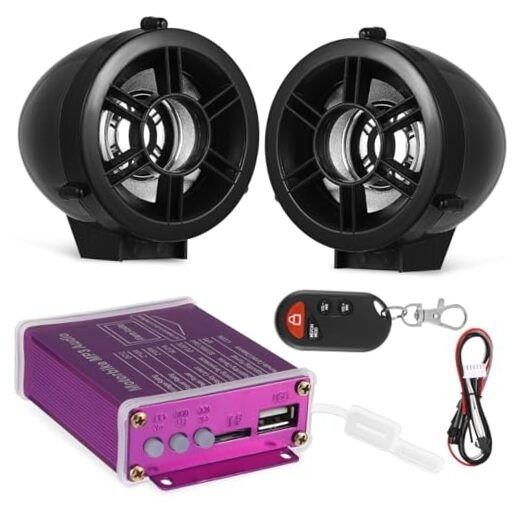 1set Wireless Motorcycle System Compact Stereo Audio for Motorcycles Easy