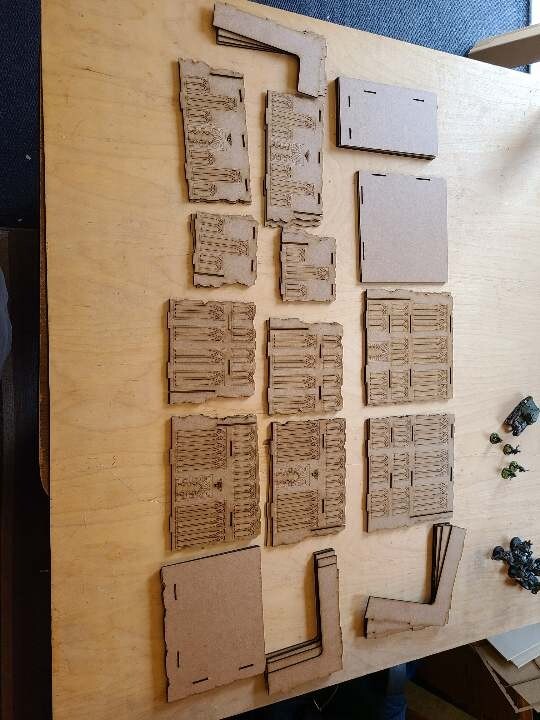 Wood Ruins Terrain Scenery Compatible With ITC
