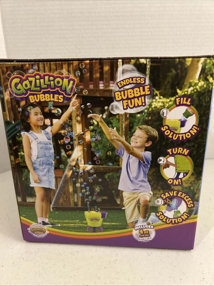 Gazillion Bubbles/Experience A Bubble Tornado W/4 Oz Bubble Solution NIB