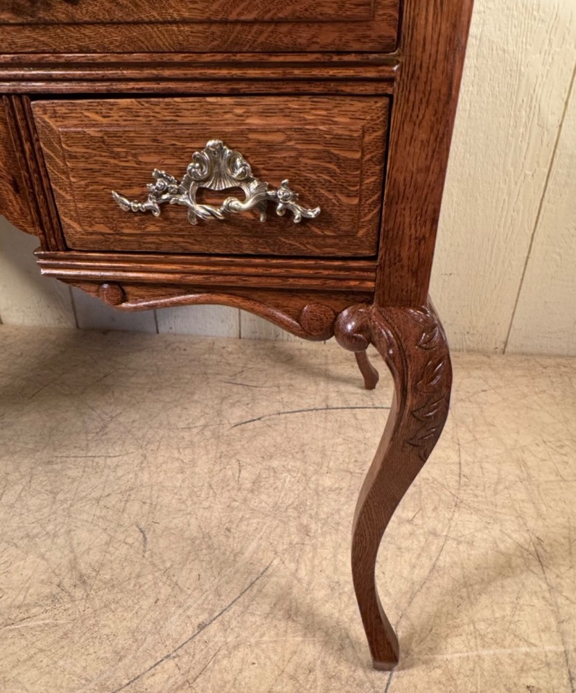 Antique Quarter-Sawn Oak Desk/Library Table