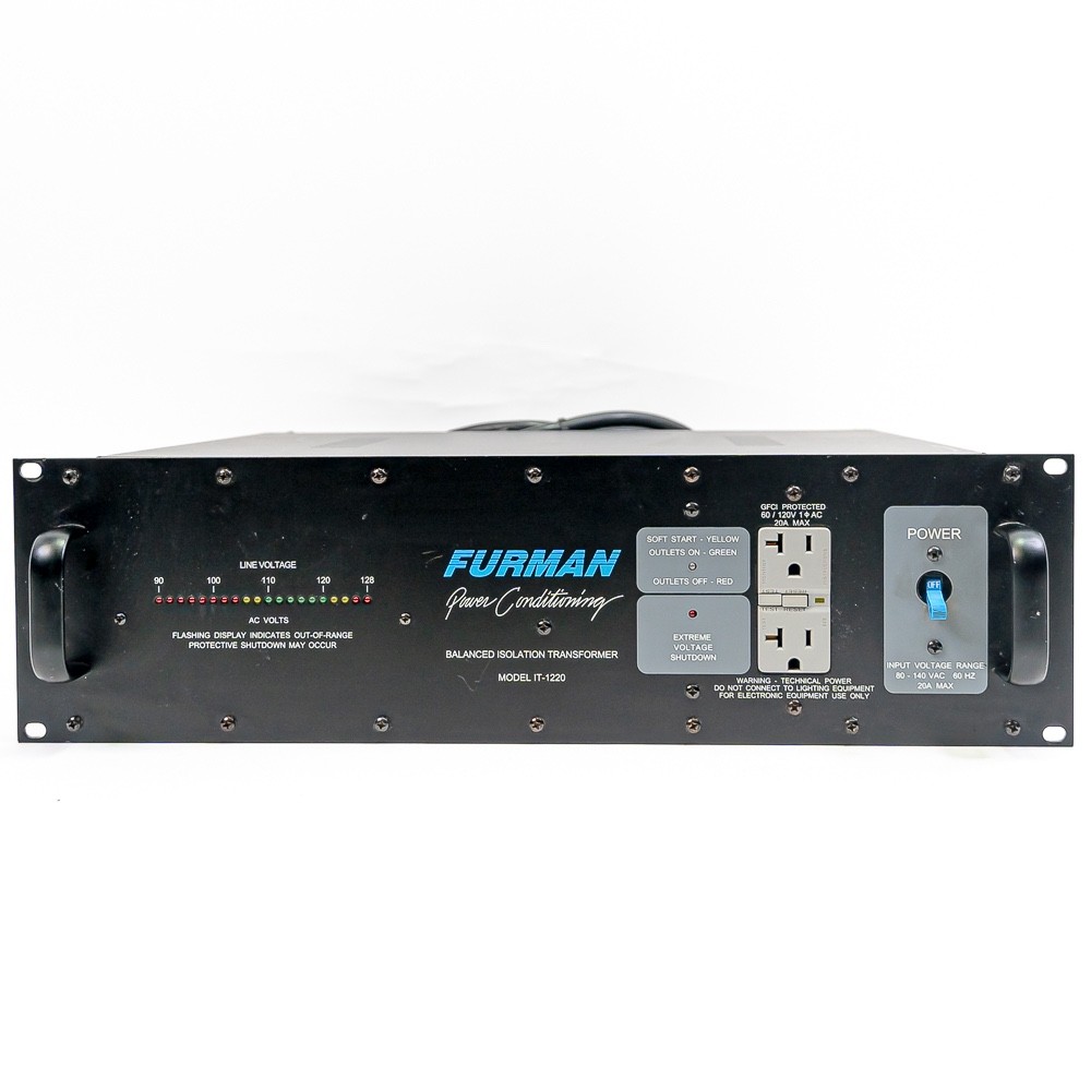 Furman IT-1220 Studio Grade Power Conditioner - Rock Solid Protection