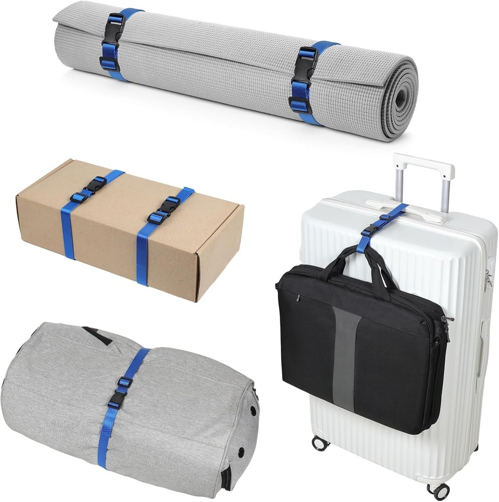 Utility Straps with Quick Release Buckle, Nylon Backpack Accessory Sleeping