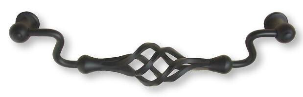 (5 Pack) 7-9/16 inch Ball End Bird Cage Pull Flat Black