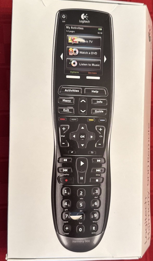 Logitech Harmony900 Smart Universal Remote Control w/Cradle. Cord. (READ)