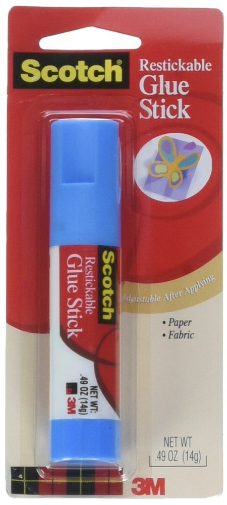 Removable Restickable Glue Stick.49oz, Repositionable Stick