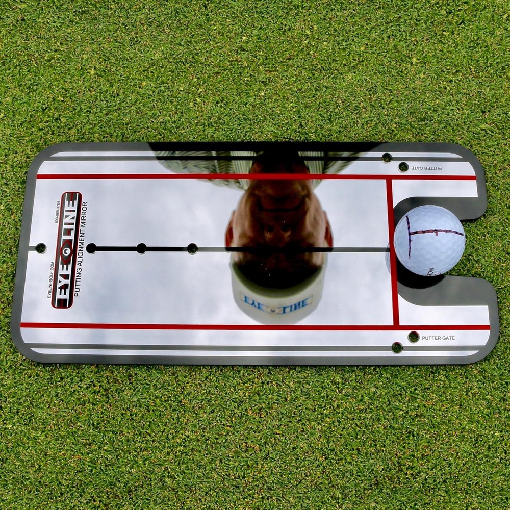 Slim, Lightweight Putting Mirror with Tee Gates for Comprehensive Golf Training