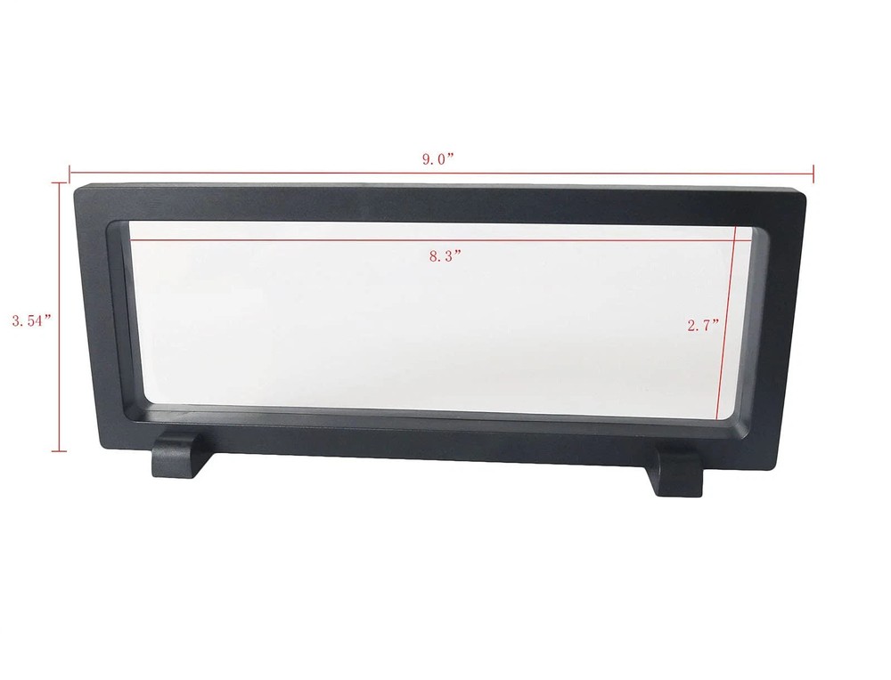 Coin Display Frame, Clear 3D Floating Holder Box Case for Challenge Black