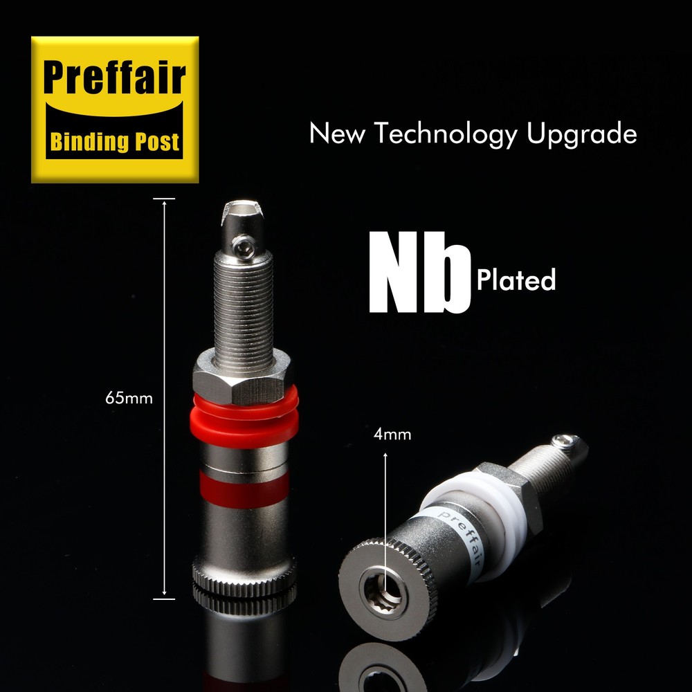 4Pcs Binding Post Banana Jacks 4mm Speaker Amplifier Bindling Post Terminals