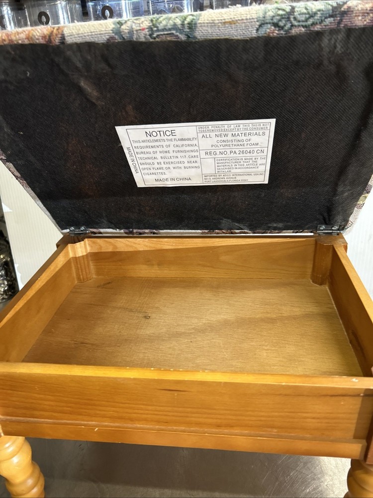 Small Footstool/sewing box