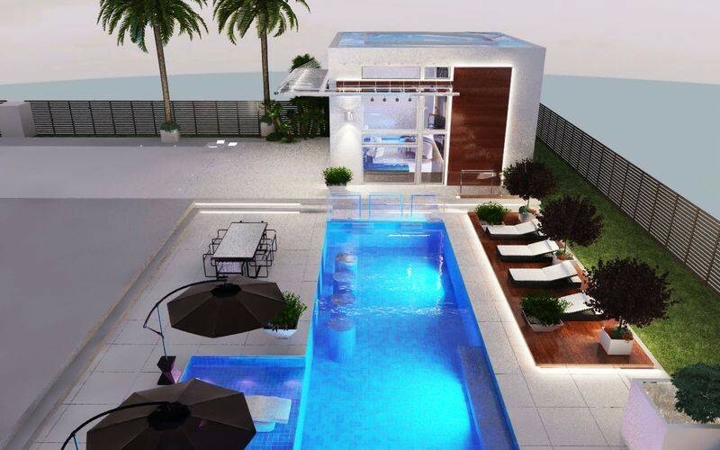 Tiny Modern House  plan( 600 spf)   with Main House Options. 