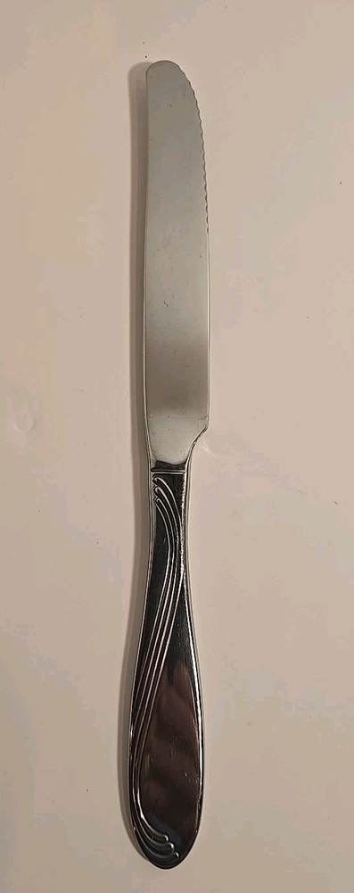 SIX Vintage 40s-60s Cambridge Stainless 9" Dinner Knives Classic K-20 Pattern