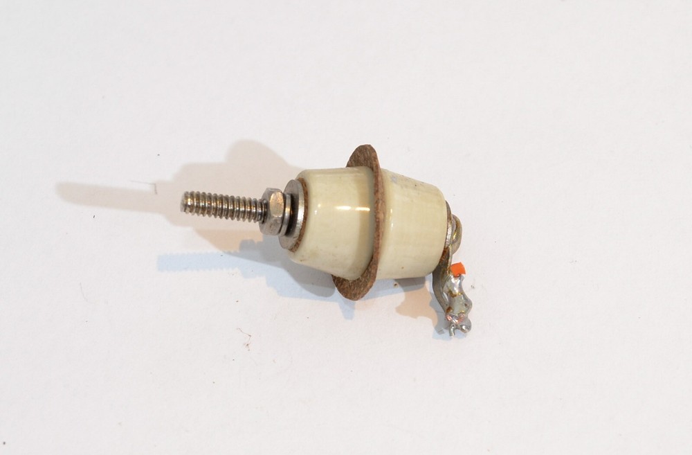 COLLINS S-LINE 30L-1 HIGH VOLTAGE CERAMIC FEED THROUGH INSULATOR
