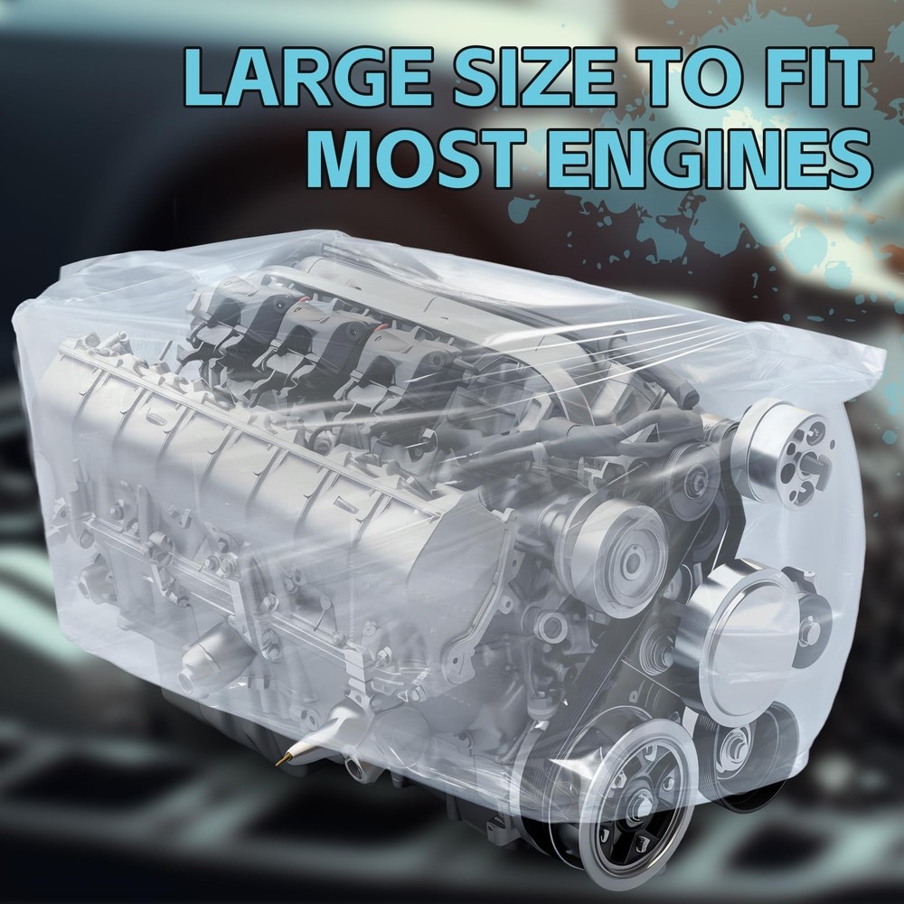 10 Pcs Engine Storage Bags Bulk Plastic Clear Engine Bag Covers Waterproof fo...