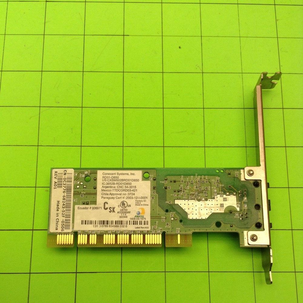 Dell Dimension 3000 PC Computer Modem RD01-D850 CN-0C3766 0C3766 Conexant