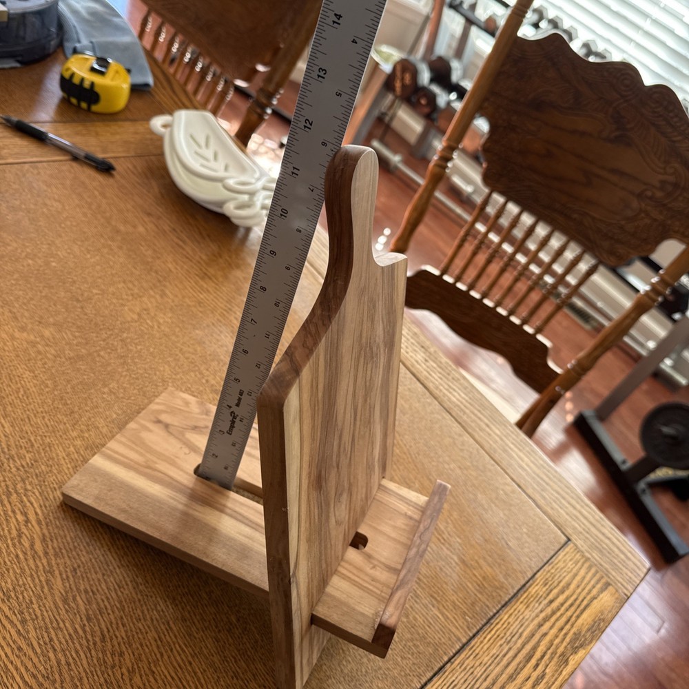 Olive Wood Cook Book Holder