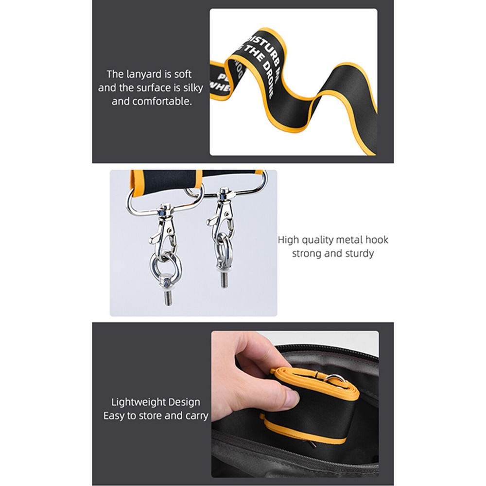 Widen Lanyard Strap Warning Sign Shoulder Sling for Mini 3 Pro Remote Control