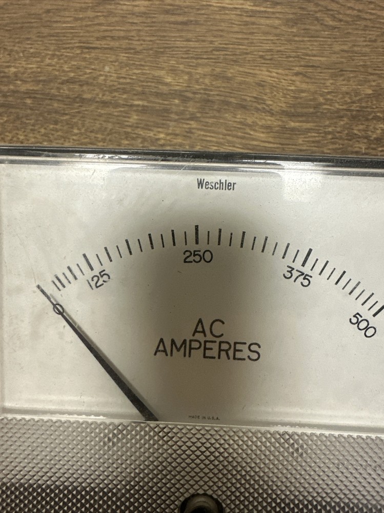 Weschler,6448639A09,0-500 AC Ampmeter