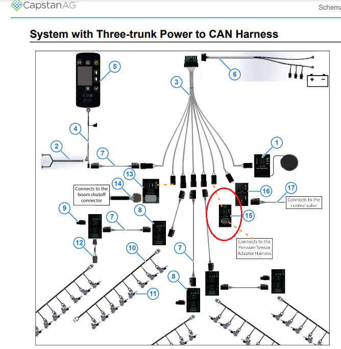 Capstan AG EVO PSI Nav Commander Controller Assembly Used (W) - 150285-100