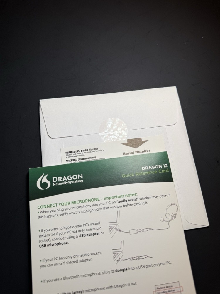 Nuance Dragon Naturally Speaking Version 12 Basics Edition - Speech Recognition