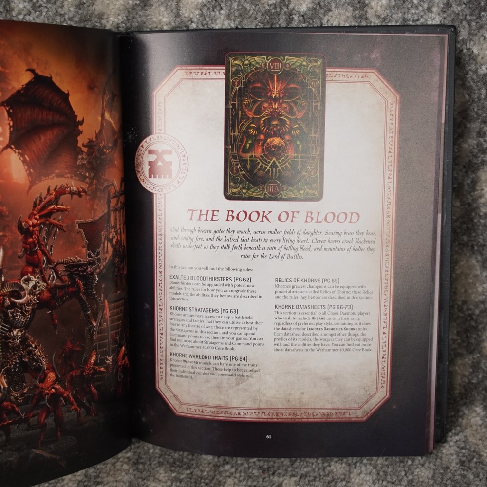 Warhammer Codex Chaos Daemons 2022 Hardcover Great Condition