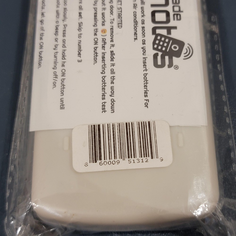 Remade Remotes Replacement Remote Control LCD Screen White Sealed Packaging