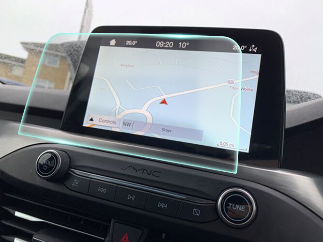 Crystal Clear Screen Protector for 2019 Ford Focus 8in Vehicle Navigation