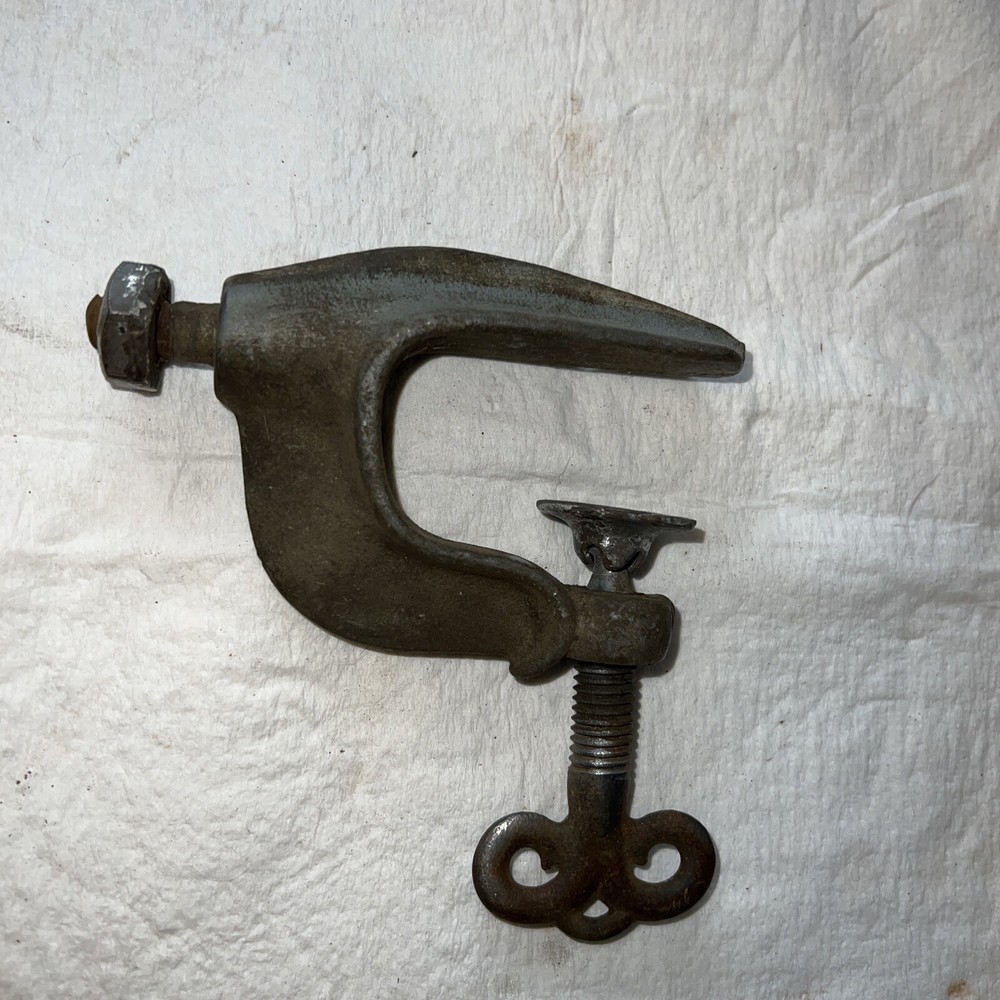 Vintage Table Bench Mount Clamp Bracket