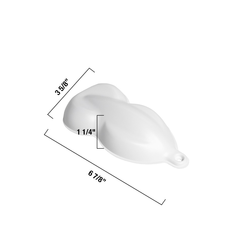 White Mini Speed Shape - Plastic Paint Model/Display | MADE IN USA