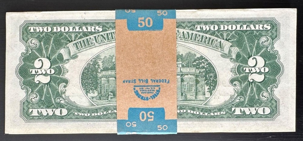 ✯ $2 Red Seal *STAR* Notes UNC ✯ Two Dollar Bill From CU Pack Consecutive✯