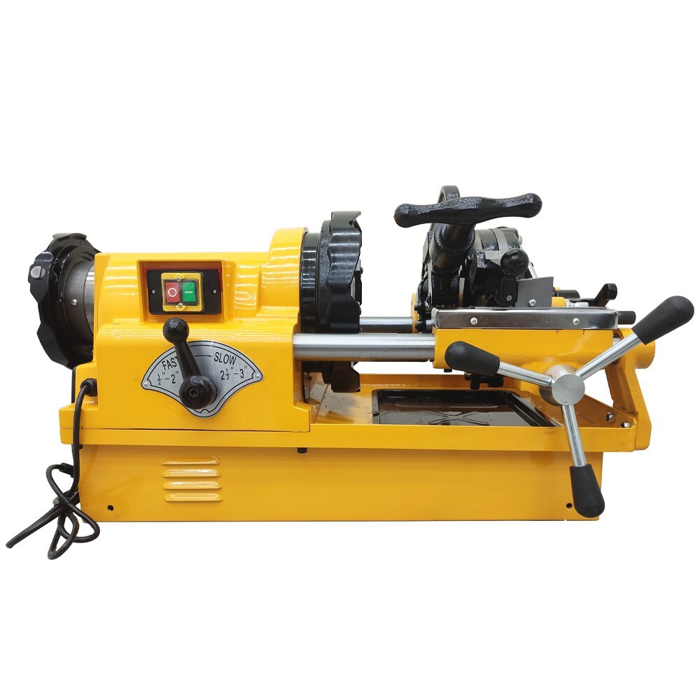 Electric Threading Cutter Pipe Cutting Threader Machine 1/2"-3" w/NPT/BSPT Dies
