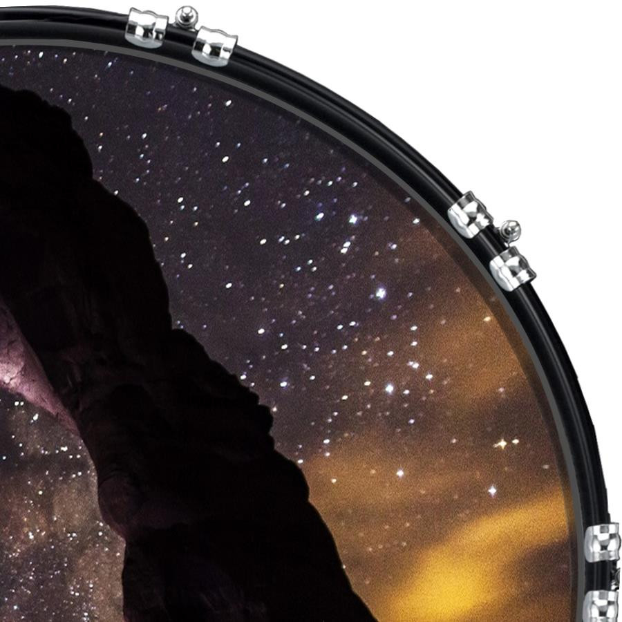 20" Custom Bass Kick Drum Front Head Graphical Delicate Arch