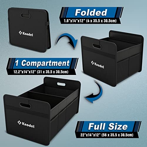 Car Trunk Organizer, Foldable Organizer for Car, Automotive Medium Black