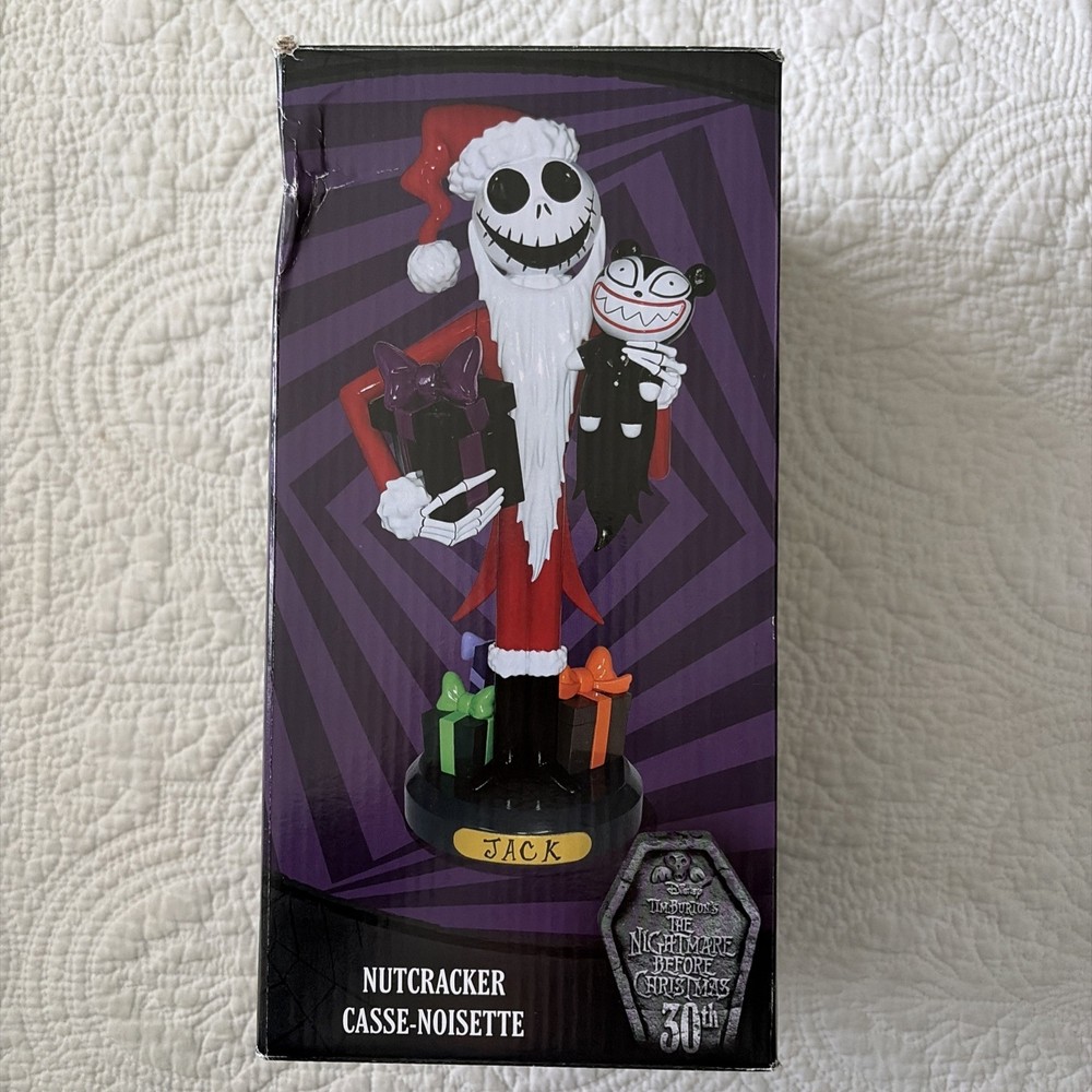 Kurt Adler Jack Skellington 10” Nutcracker NIGHTMARE BEFORE CHRISTMAS