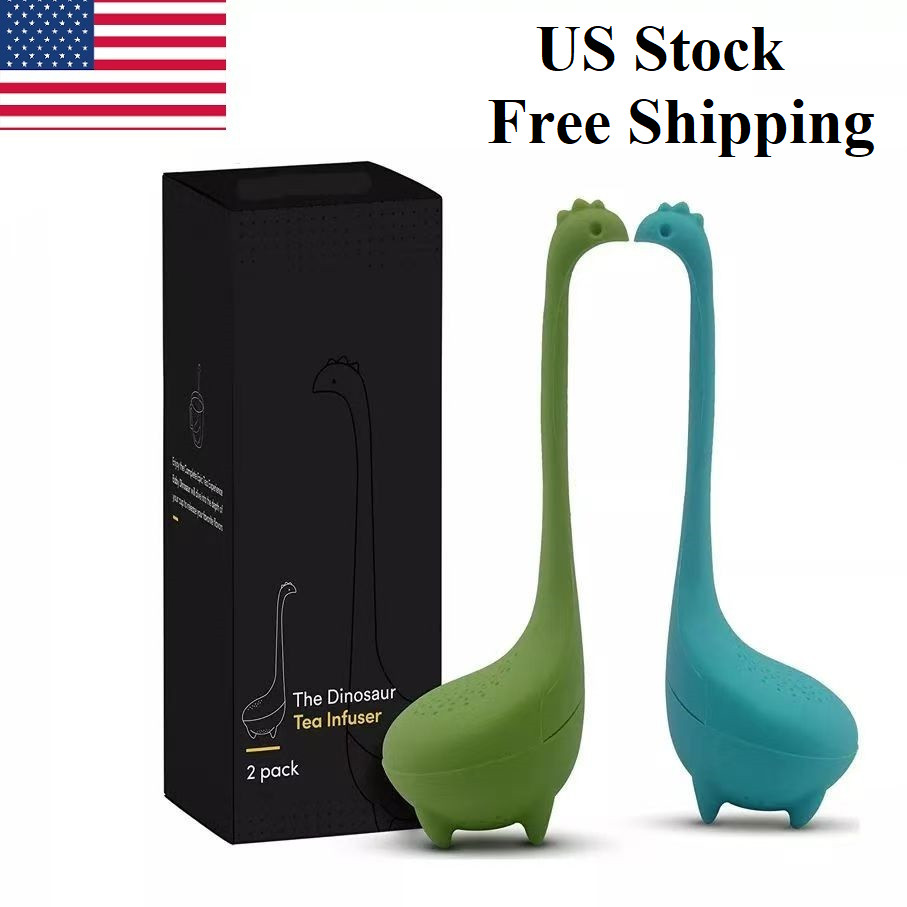 2 Pack Tea Strainer Tea Infuser Loose Leaf Filter Long Handle Standing US Ship