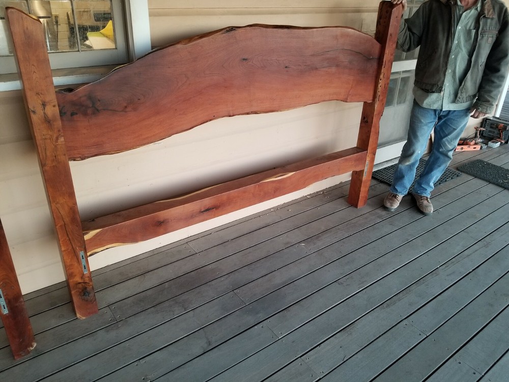 Custom Made King Sized Mesquite Bedframe Set