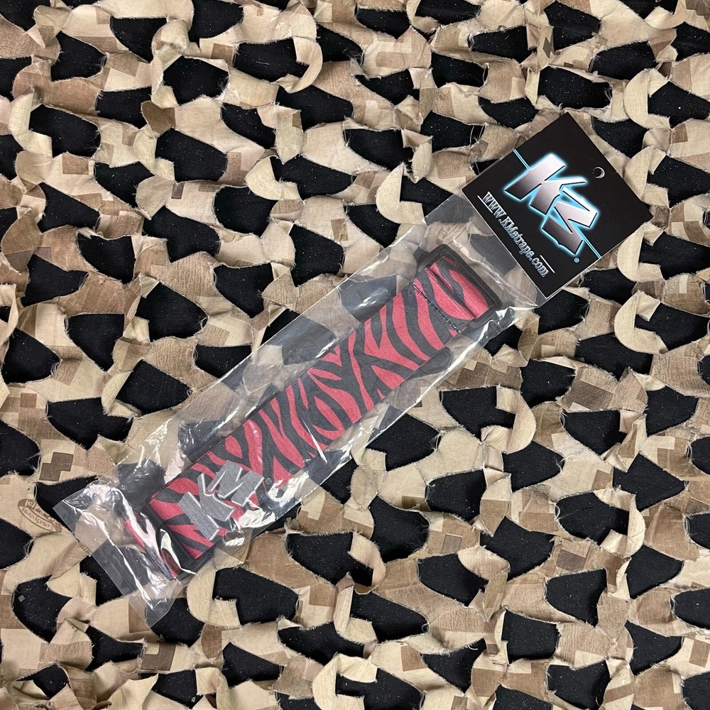 NEW KM Paintball Universal JT Goggle Strap - Red Tiger