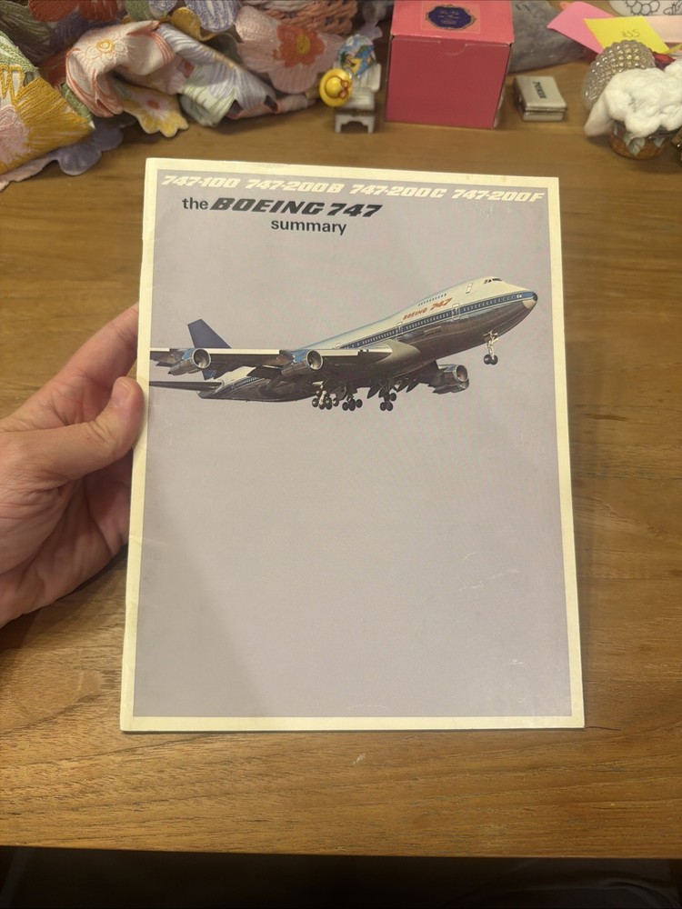 Boeing 747 summary 1972 Advertising Brochure