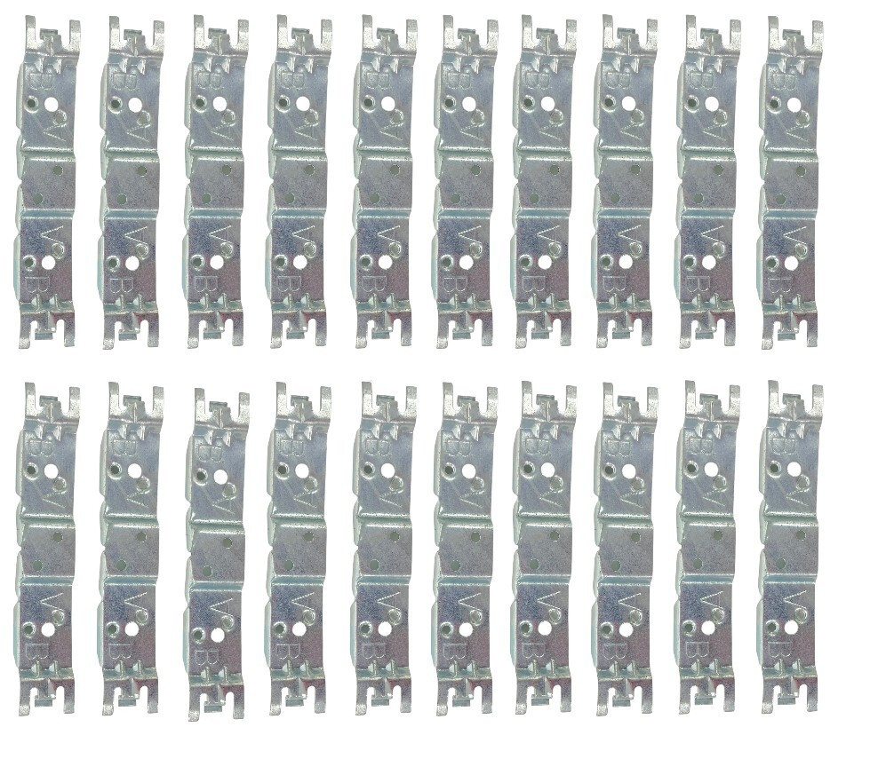 20 pcs Wall Plate Receptacle Assembly Part Silver 4-1/2 in