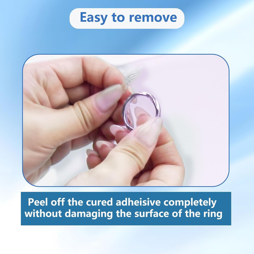 Innovative Ring Size Adjuster Adhesive with UV Light- Adjusts Any Ring Size, Eas