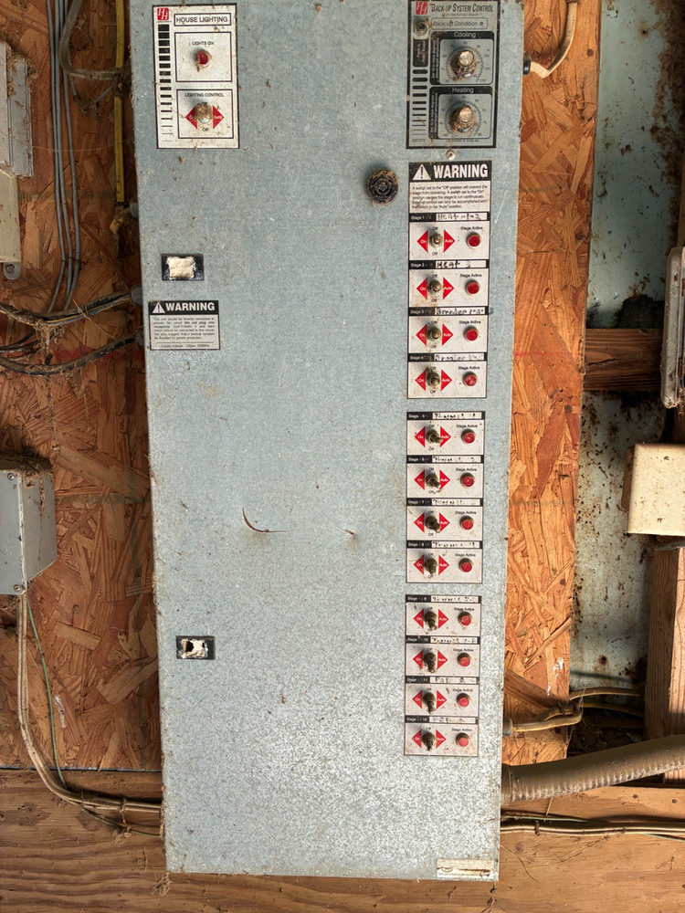 Poultry House Ventilation Controller Panel Heating Cooling Lighting Used