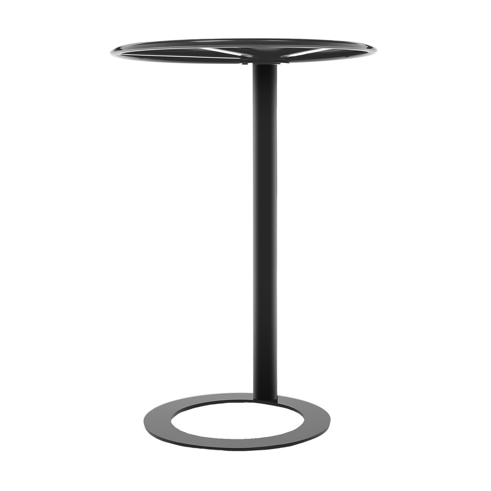 Side Table for Small Spaces, Modern Couch End Table Black