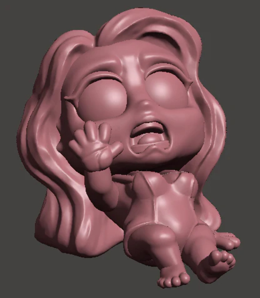 Celia Miniatures - Scared Woman