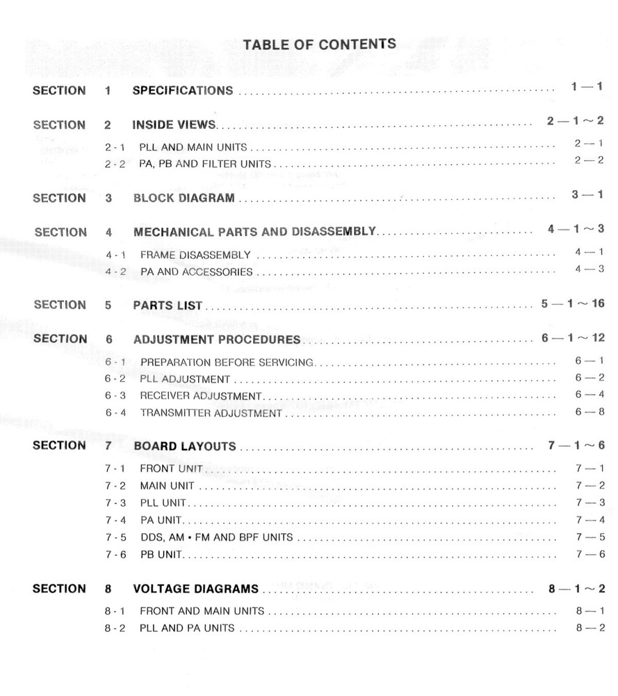 Icom IC-726 HF Transceiver SERVICE MANUAL
