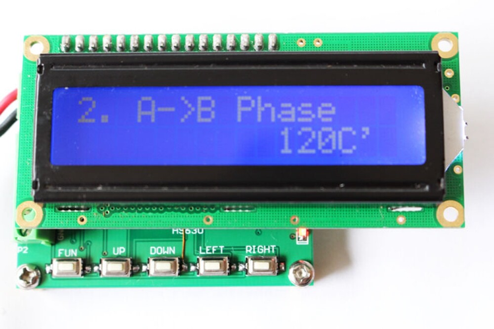 Three-phase Sine Wave Signal Generator 0 to 360 ° Frequency Counter 1.00 ~ 200KH