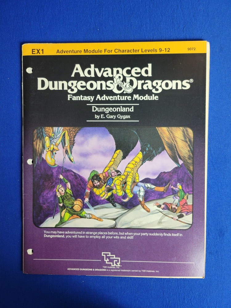 Dungeonland Adventure Module - AD&D EX1